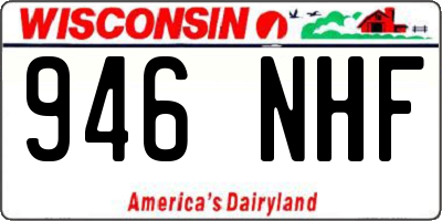 WI license plate 946NHF