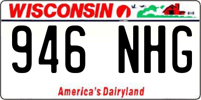 WI license plate 946NHG