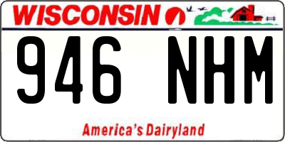 WI license plate 946NHM