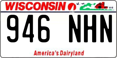 WI license plate 946NHN