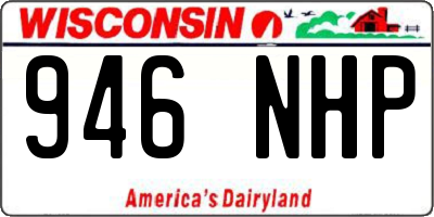 WI license plate 946NHP