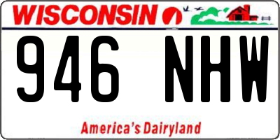 WI license plate 946NHW