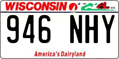 WI license plate 946NHY