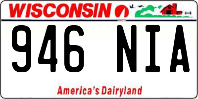 WI license plate 946NIA