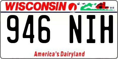WI license plate 946NIH