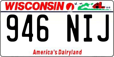 WI license plate 946NIJ