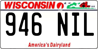 WI license plate 946NIL