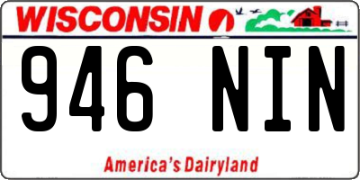 WI license plate 946NIN