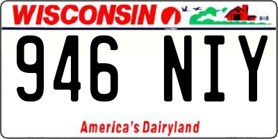 WI license plate 946NIY