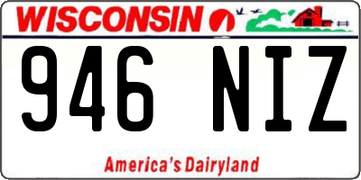 WI license plate 946NIZ