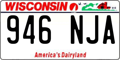 WI license plate 946NJA