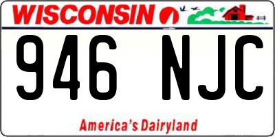 WI license plate 946NJC