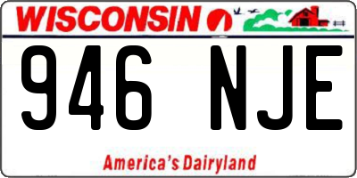 WI license plate 946NJE