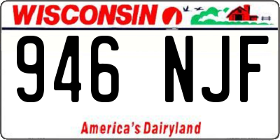 WI license plate 946NJF