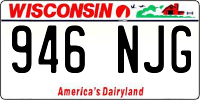 WI license plate 946NJG
