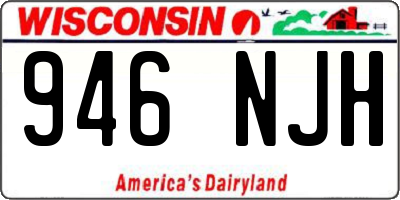 WI license plate 946NJH