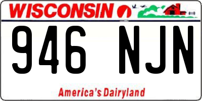 WI license plate 946NJN