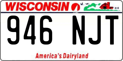 WI license plate 946NJT