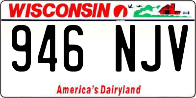 WI license plate 946NJV