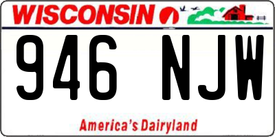 WI license plate 946NJW