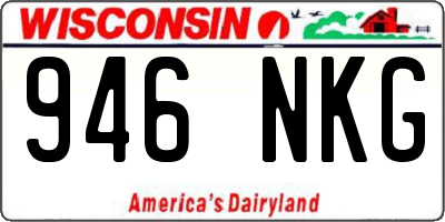 WI license plate 946NKG