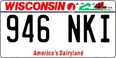 WI license plate 946NKI