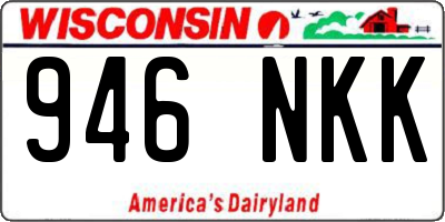 WI license plate 946NKK