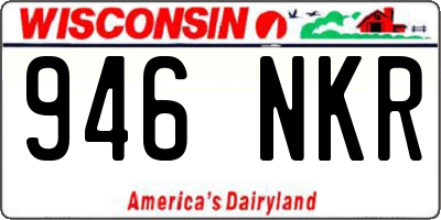WI license plate 946NKR