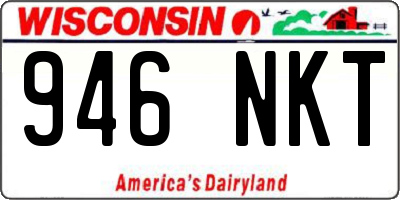 WI license plate 946NKT