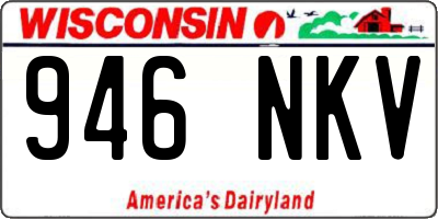 WI license plate 946NKV