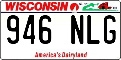 WI license plate 946NLG