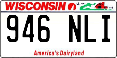 WI license plate 946NLI