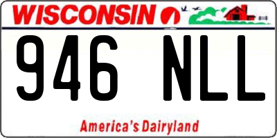 WI license plate 946NLL