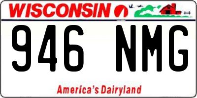 WI license plate 946NMG