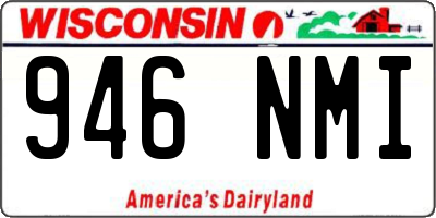 WI license plate 946NMI