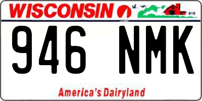 WI license plate 946NMK