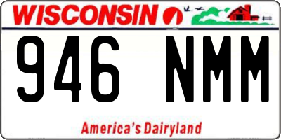 WI license plate 946NMM