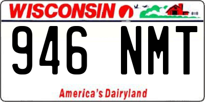 WI license plate 946NMT