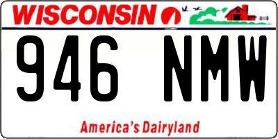 WI license plate 946NMW