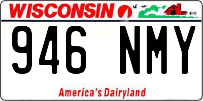 WI license plate 946NMY