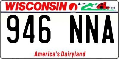WI license plate 946NNA