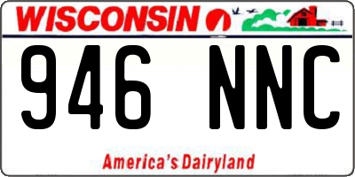 WI license plate 946NNC