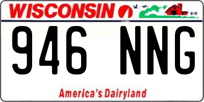 WI license plate 946NNG