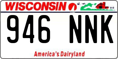 WI license plate 946NNK