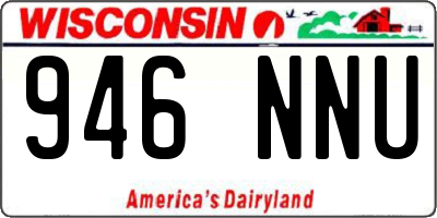 WI license plate 946NNU