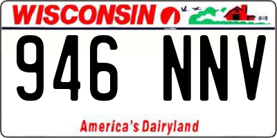 WI license plate 946NNV