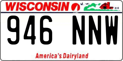 WI license plate 946NNW