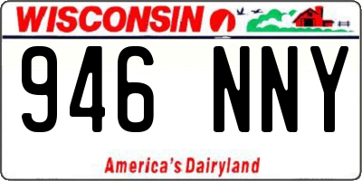 WI license plate 946NNY