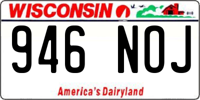 WI license plate 946NOJ