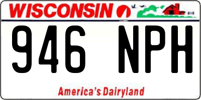 WI license plate 946NPH